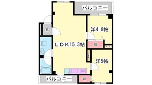 アルコラカーサ安富の物件間取画像